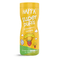 Happa Baby Puffs | Strawberry Banana Flavour | Made with Organic Ingredients | Melt-in-the-Mouth, Supports Self-Feeding & Baby-Led Weaning | No Artificial Flavours or Colours | Stage 2 (8 Months+) | Pack of 1 (40g Pack)