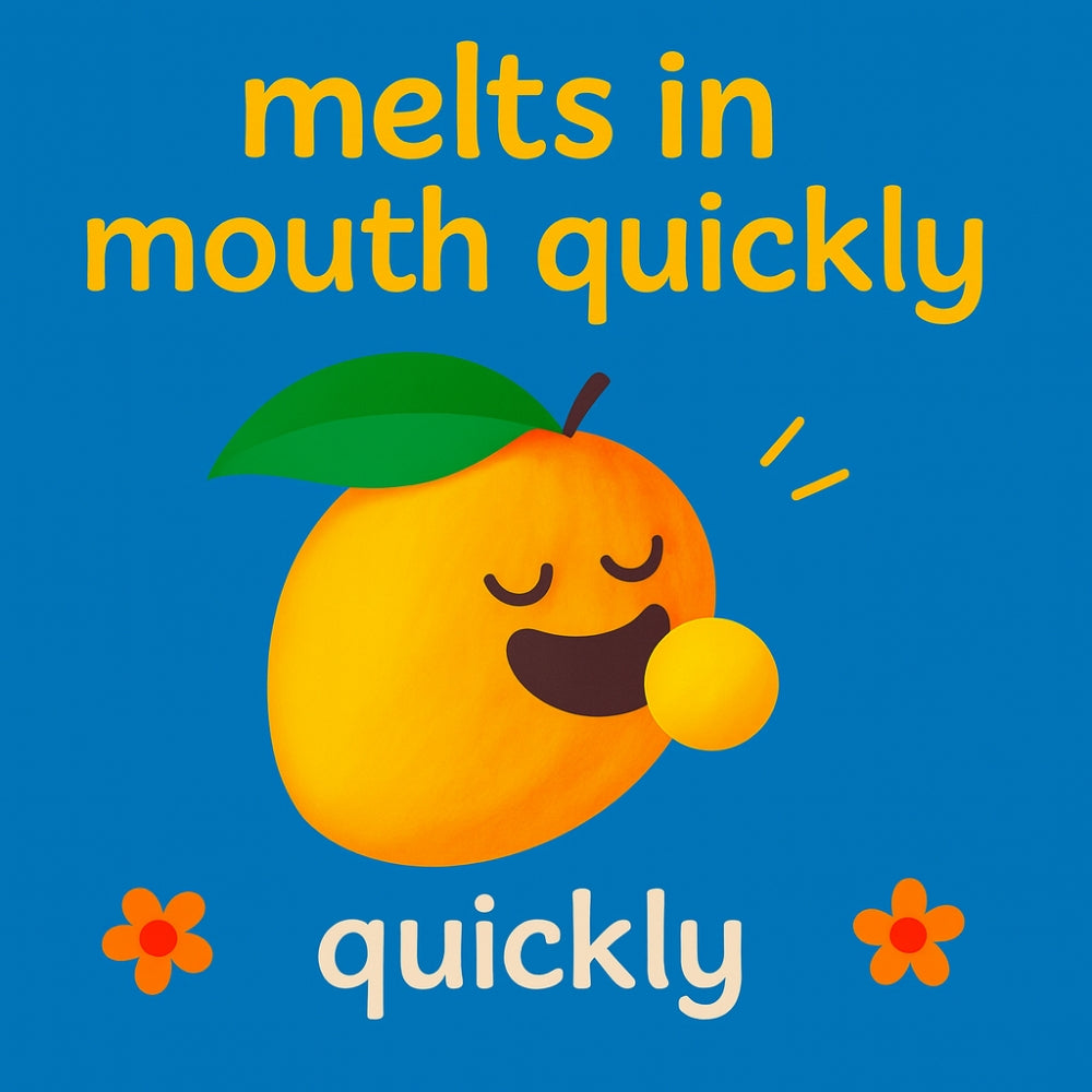 Happa Mango Melts | 100% Fruit Candy for Babies, Kids & Adults | Single-Ingredient | No Added Sugar, No Colours, No Artificial Flavours | Melt-in-the-Mouth Snack | 8 Months+ | 20g (Pack of 1)