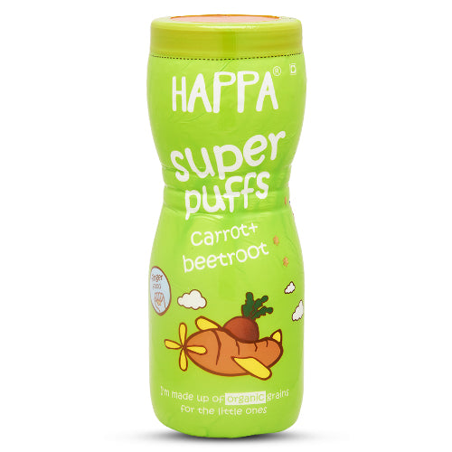 Happa organic Multigrain super puffs, variety pack of (SB+VB+AC)-3 - Happafoods
