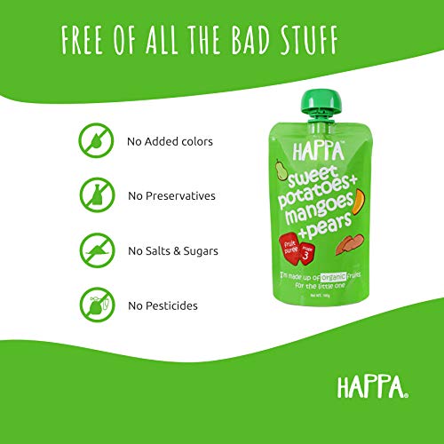 Happa Super Trial Pack, 8 Purees 100 Gram Each , 4 Porridge 200 Gram Each - Happafoods