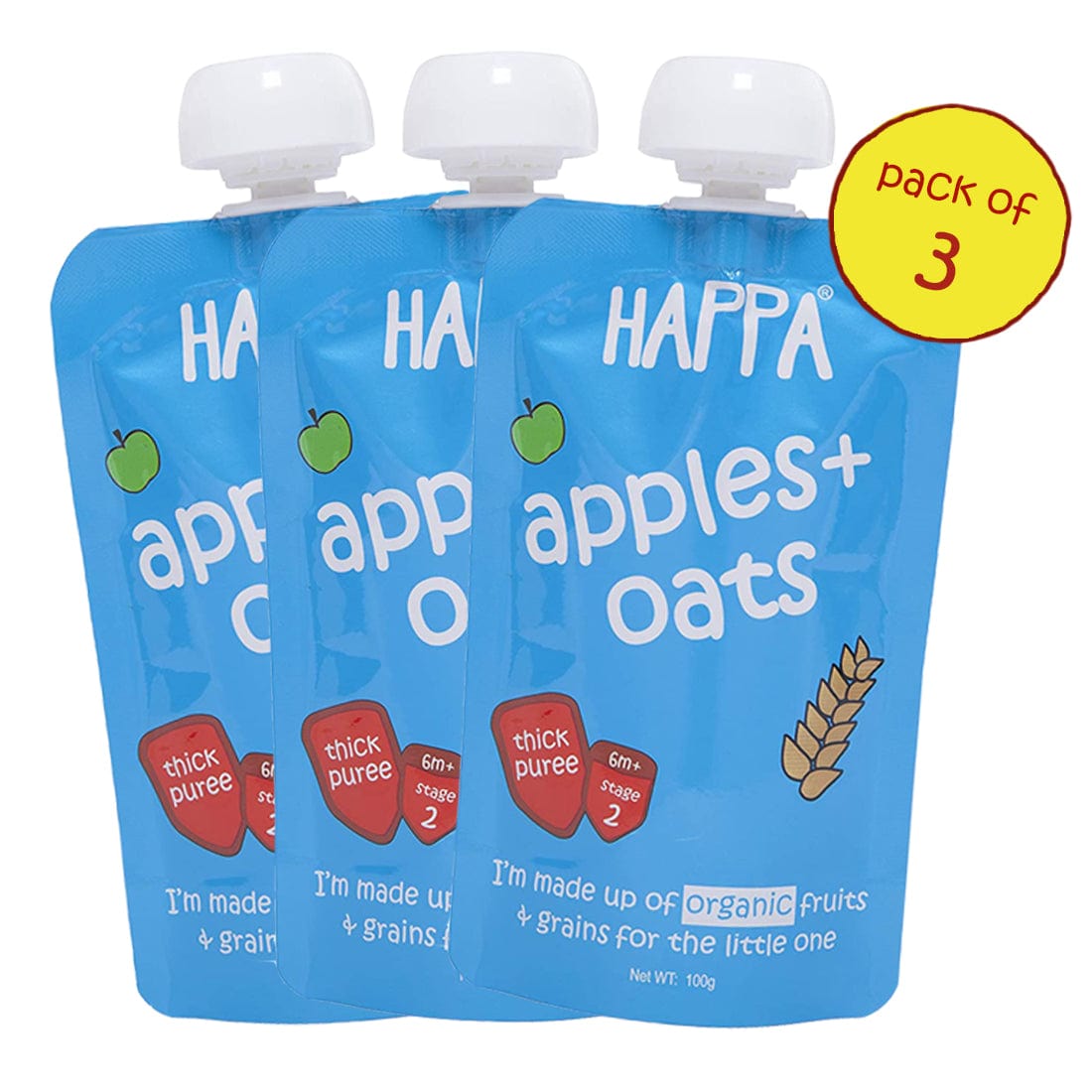 apple+oats (Pack of 3) - Happafoods