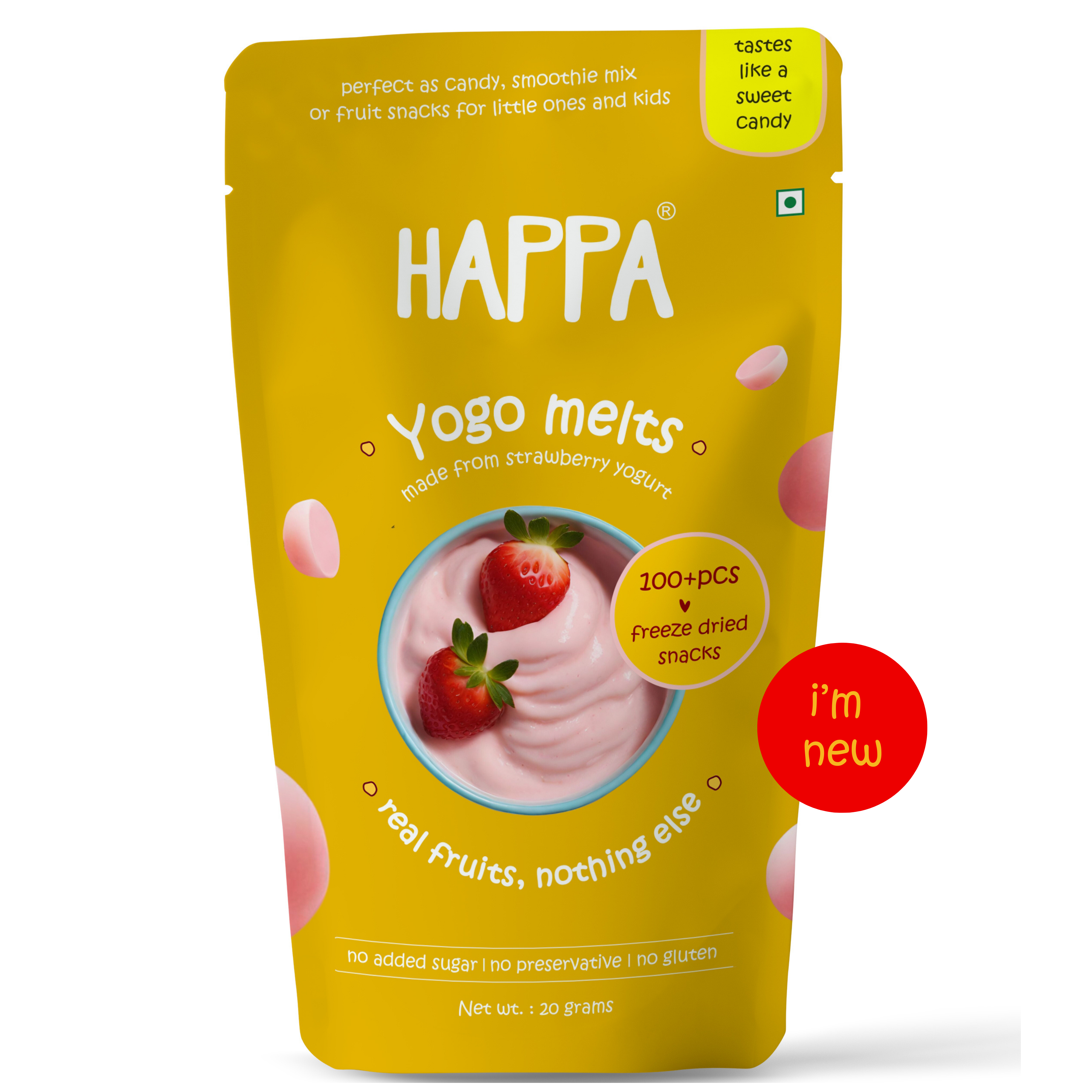 Yogo Melts - Strawberry & Blueberry Yogurt Melts Tastes like candies - Happafoods