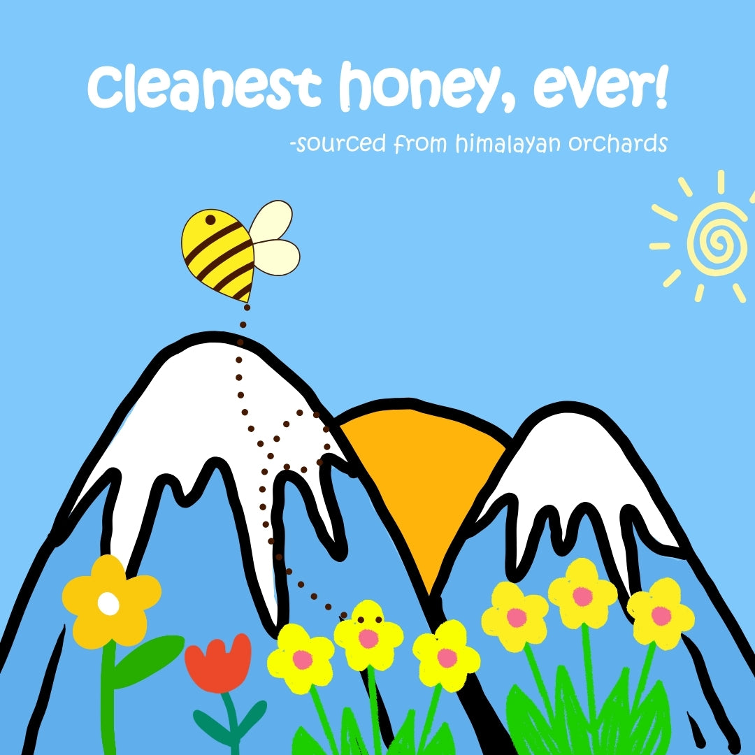 Happa Himalayan Golden Honey | 100% Pure, Raw & NMR Tested | Kids Approved, Low Pollen, Mild Aroma | Natural Immunity Booster & Healthy Sweetener (400g)