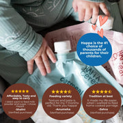 Happa Ragi Cereal for Babies | Only 3 Ingredients | No Sugar, Oil, Milk Powder, Flavours or Colours | Traditional Porridge Recipe | Cooks in 3 Minutes | Stage 2 (6 Months+) | Pack of 4 (200g Each)