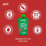 Apple+Mango, Mango+Banana, Apple+Banana, Sweet Potato+Mango+Pear Fruit Puree (combo pack)(Pack of 8) - Happafoods