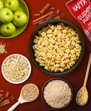 Happa Baby Puffs | Apple Cinnamom Flavour | Made with Organic Ingredients | Melt-in-the-Mouth, Supports Self-Feeding & Baby-Led Weaning | No Artificial Flavours or Colours | Stage 2 (8 Months+) | Pack of 1 (40g Pack)