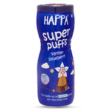 Happa Multigrain Vanilla & Blueberry Melts Super Puffs (Healthy Organic Snack for Little One, 8 Months+) Pack of 1