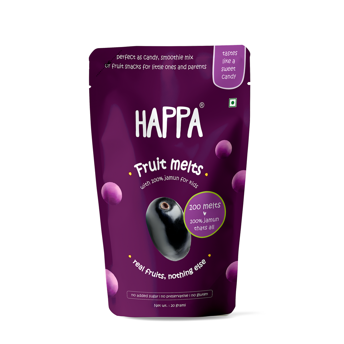 Happa Melts Variety Pack I Two fruit and two Yogo melts I Kids snack t