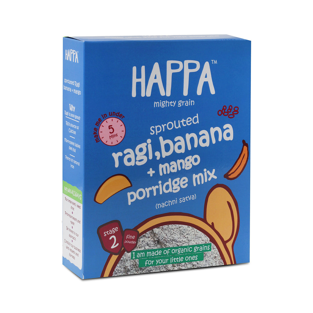 ragi mango + banana porridge (200gm) - Happafoods