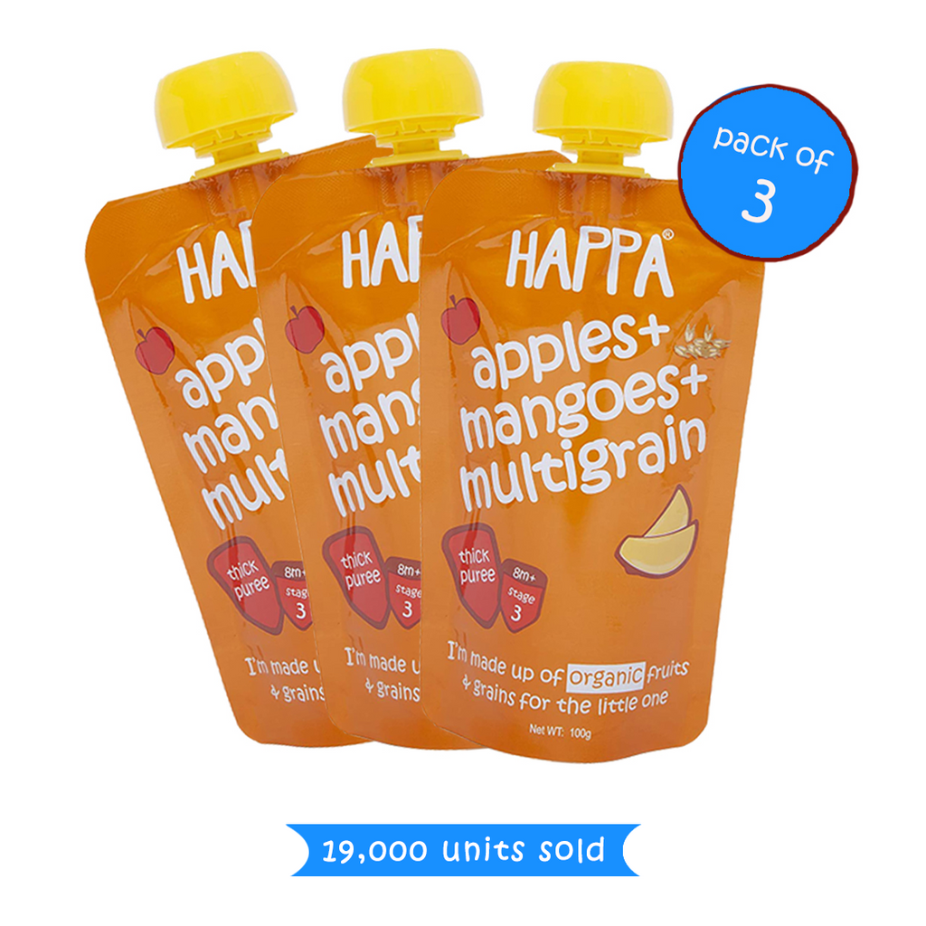 Apple+mango+multigrain (Pack of 3) - Happafoods